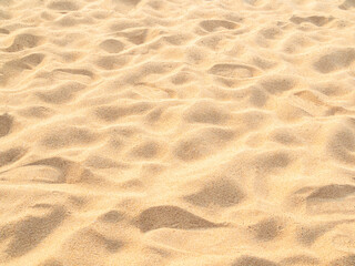 Nature travel background, sand beach close up texture summer desert zen garden coast ocean for...
