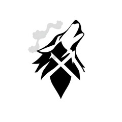 Obraz premium Wolf Silhouette 