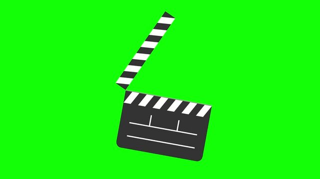 action board Animation on Green Screen Background