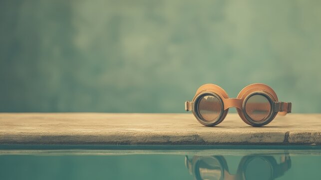 Swimmer's goggles and cap standard competitive pool equipment review aquatic environment expert perspective