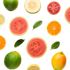 Obraz premium set of citrus fruits