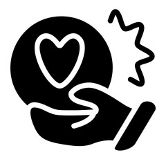 Love Power Solid Icon