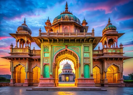 Majestic Entrance: Syamji ki Chhatri Gate, Narsinghgarh, Madhya Pradesh, India