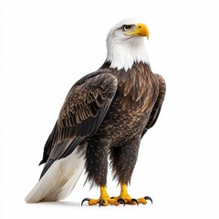 Obraz premium Majestic Bald Eagle: A Stunning Portrait of American Wildlife