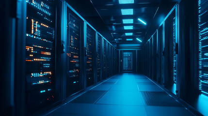 Fototapeta premium Futuristic Network Architecture