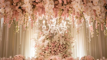 Interior of Chapel that Decorated for Wedding