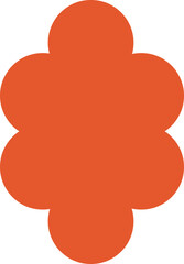 Flower Silhouette Abstract Geometric Shapes Decoration