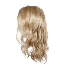 Naklejka premium Beautiful female hairstyle with brown long straight hair wig .Long straight Wig hair style fly fall explosion. Brown woman wig hair float in mid air. Straight brown wig hair on transparent background 