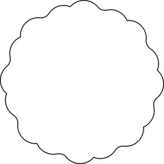 Lined Flower Silhouette Abstract Geometric Shapes Decoration