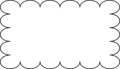 Lined Postage stamp Silhouette Abstract Geometric Decoration