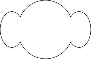 Lined Multiple Circle Abstract Geometric Shapes Decoration