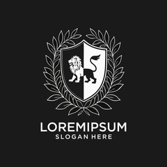 black and white shield