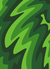 Abstract tropical background with gradient wavy line pattern