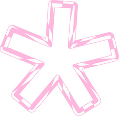 Candy Cane Pattern Abstract Geometric Shapes