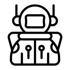 Clothes Astronaut Line Icon