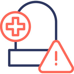 Emergency line color icon