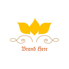 Obraz premium Flower Crown Logo