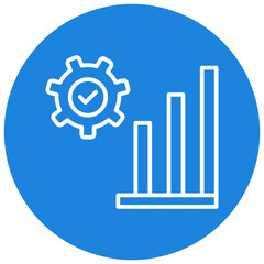 Efficient Material Circle Icon, Efficient Material Icon Set – Minimal Line Color Icons for Sustainable Resources, Industrial Usage, and Eco Efficiency