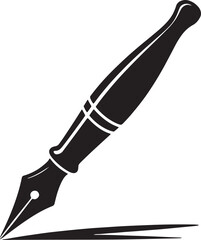 Calligraphy Pen silhouette vector illustration