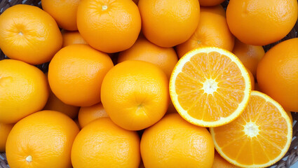 Sweet Fresh Oranges Full of Juice