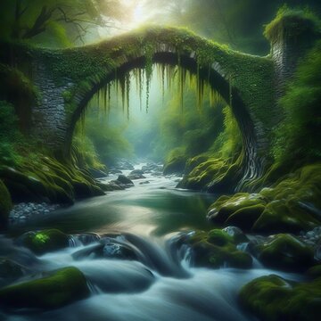 Enchanted Stone Bridge &ndash; Covered in creepers and moss this mys