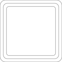 Squares rounded line. Technology concept