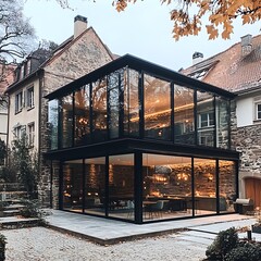 Obraz premium Modern Extension, Stone Home