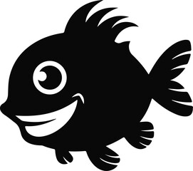 Fish Shadow Silhouette Vector Art