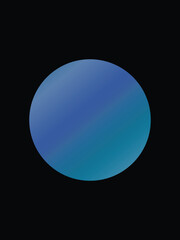 Simple Abstract circle int he middle of darkness like eclipse