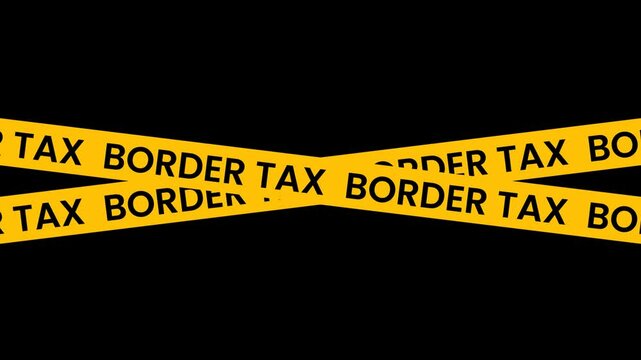 Border tex Yellow Caution tape Animation