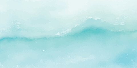 Obraz premium Timeless Abstract Watercolor Design with Blended Pastel Greens and Aquamarine, Featuring Fluid Golden Accents and a Marble Texture, Radiating Luxe Sophistication and Tranquil Beauty