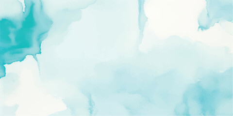 Abstract Watercolor Composition with Delicate Blends of Aquamarine and Green, Flowing Golden Accents, a Fluid Marbled Paper Texture, Designed to Evoke Luxury and Elegance in Any Artistic Application
