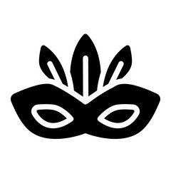 Mardi gras holiday Solid Icon