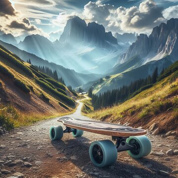 Touring Mountainboard A robust touring mountainboard showcased o