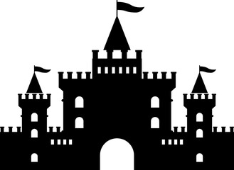 Obraz premium Castle Vector Illustration Icon