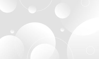 Abstract background of transparent white circles with various sizes. Good for print media design and others