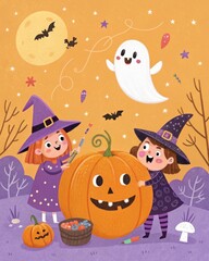 halloween illustration vector 