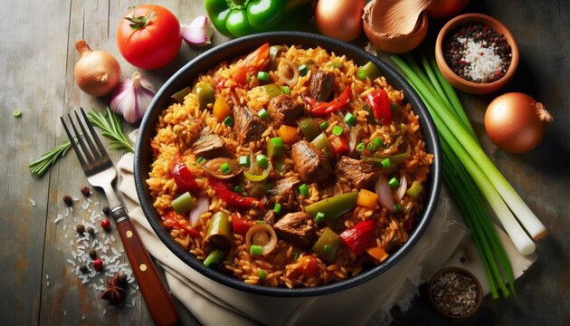 Jambalaya Louisiana Rice Dish Secret Using the holy trinity onio