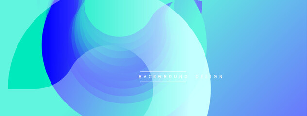 Abstract fluid shapes overlap, creating vibrant blue, turquoise gradients. Modern design evokes movement, energy, calmness. Perfect backdrop for digital projects.