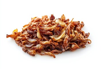 Obraz premium Fried shallots isolated on white background