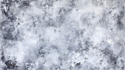 Abstract gray and white textures blend in a cloudy, nebulous composition, evoking a sense of depth and atmospheric mystery.