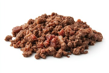 Obraz premium Ground beef isolated on white background