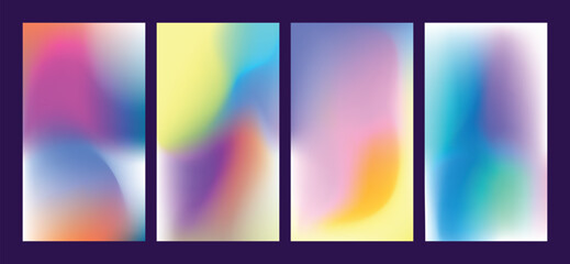 Gradient effect background with gradient wallpaper bundle