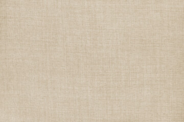 Brown linen fabric cloth texture for background, natural textile pattern.