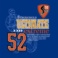  Ultimate typography slogan. Vector illustrations for printed t-shirts, screen printing