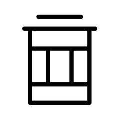 Fototapeta premium Rubbish Bin Icon Vector Symbol Design Illustration