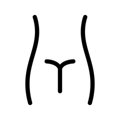 Vagina Icon Vector Symbol Design Illustration