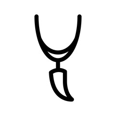 Necklace Icon Vector Symbol Design Illustration