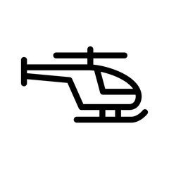 Helicopter Icon Vector Symbol Design Illustration