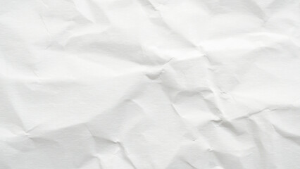 Abstract white crumpled and creased recycle paper texture background